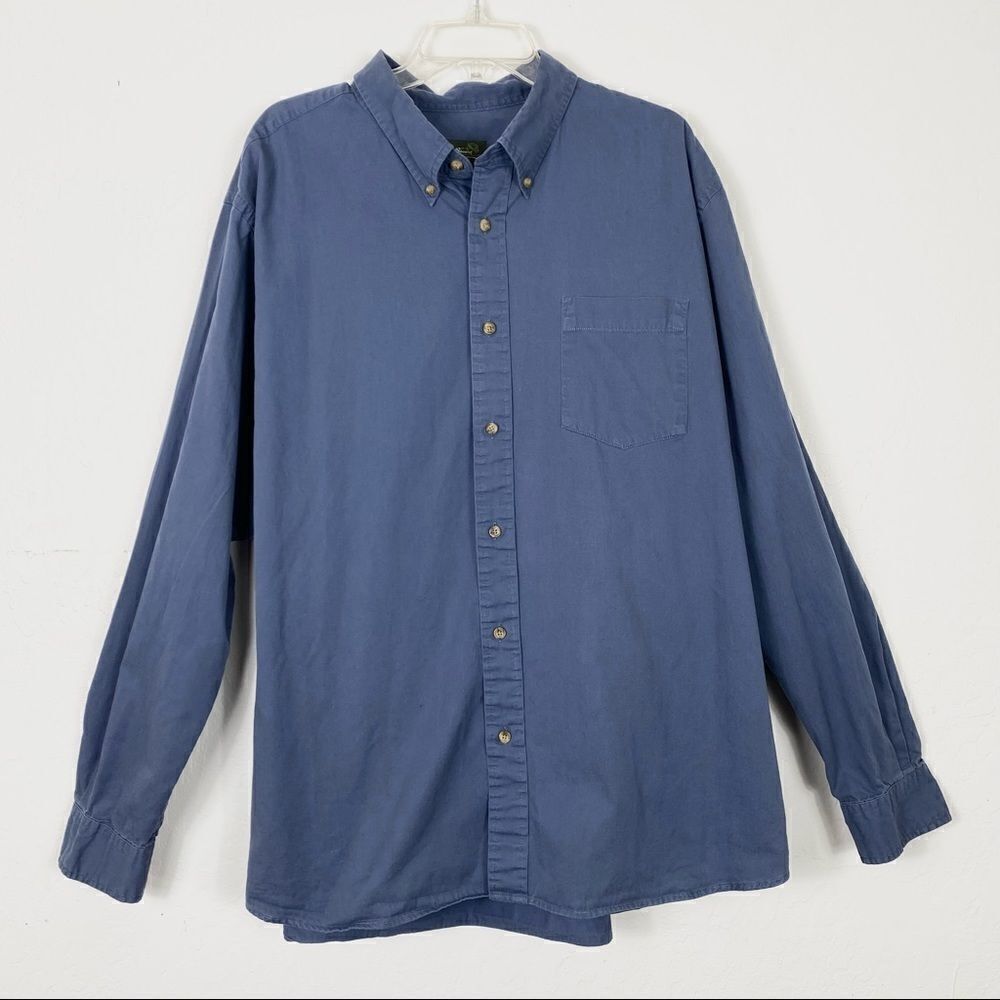2XL Eddie Bauer Blue Button Down Shirt